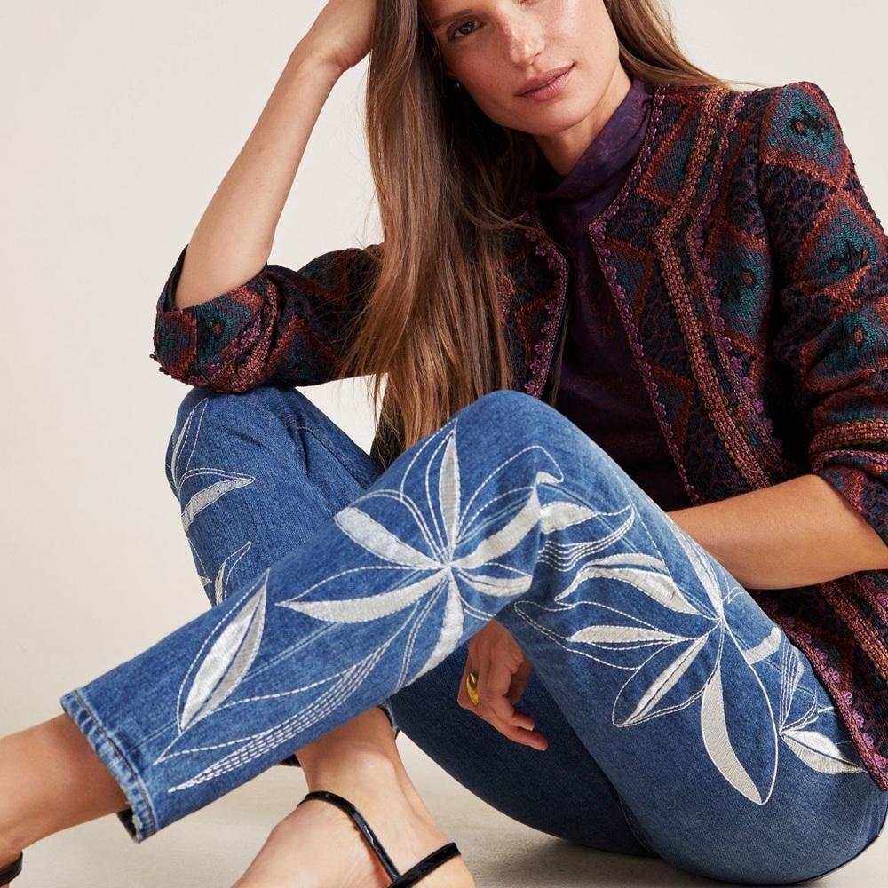 NWT Citizens of Humanity Anthropologie Olivia Ultra High Rise Slim Jeans 25 - Picture 2 of 3